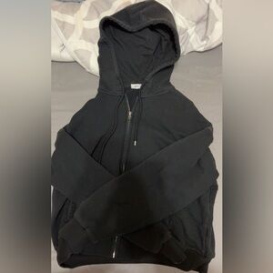 Black Zip Up Hoodie